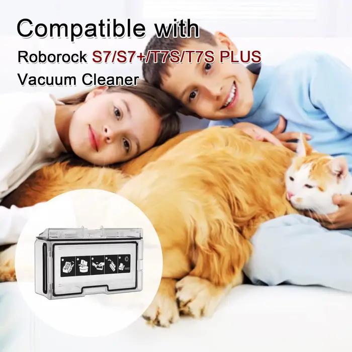 Poubelle à poussière pour Roborock S7 S70 S75 T7s plus T7s, boîte à poussière, filtre Hepa, pièces d