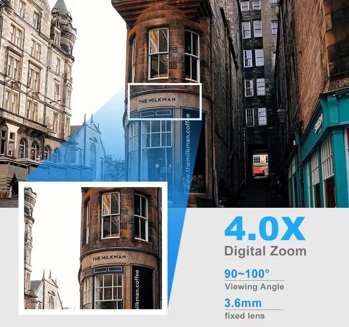 Caméra de surveillance extérieure 8MP PTZ Wifi IP dôme haute définition suivi humain par IA audio bidirectionnel pour maison entreprise et cadeau de sécurité