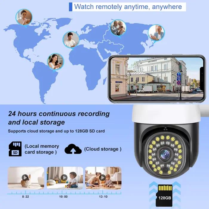 Caméra Tuya 8MP avec suivi humain IA