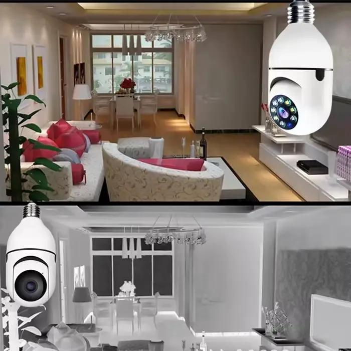 Maison intelligente 2.4G E27 ampoule Wifi caméra de Surveillance HD nuit sécurité vidéo