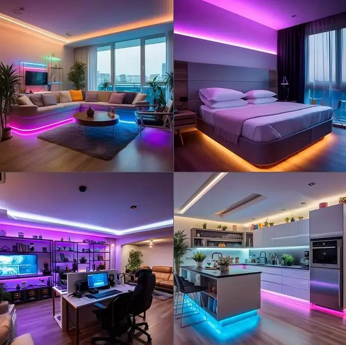 Lumières Led WIFI pour salle