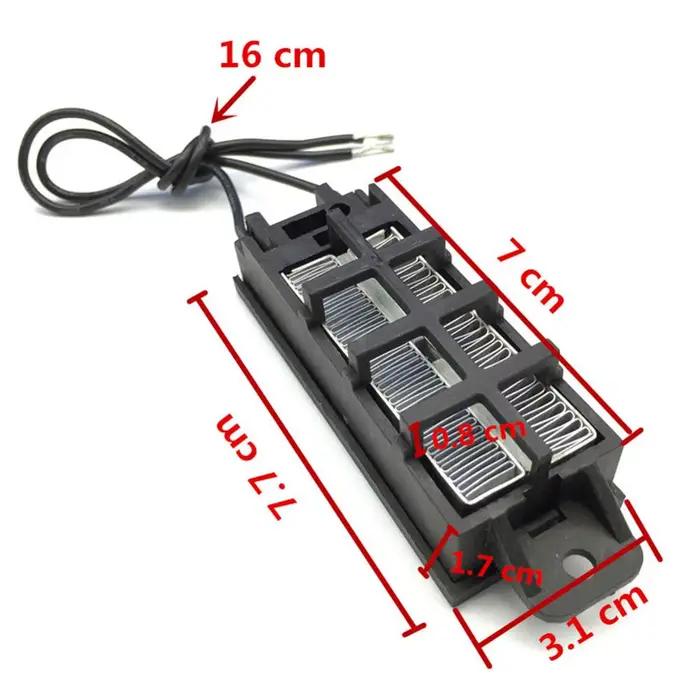 Chauffage PTC 12V 50W ou 100W pour terrasse DIY facile à installer en blanc, gris ou noir pour soirées hivernales et événements familiaux