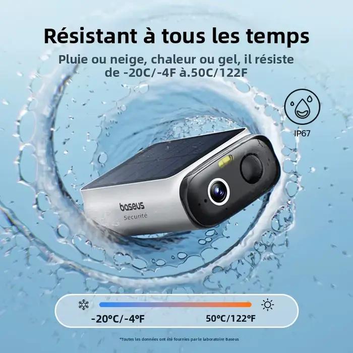Baseus Security S1 Lite Caméra de sécurité solaire