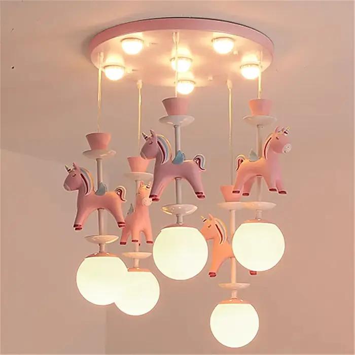 Plafonnier LED Design Art Déco Rose Élégant Éclairage Doux Salon Chambre à Coucher Occasions Spéciales