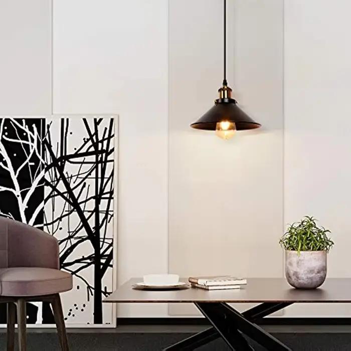 Vintage suspension Loft rétro lustre suspension lampe E27 Base industrielle suspension Edison éclair
