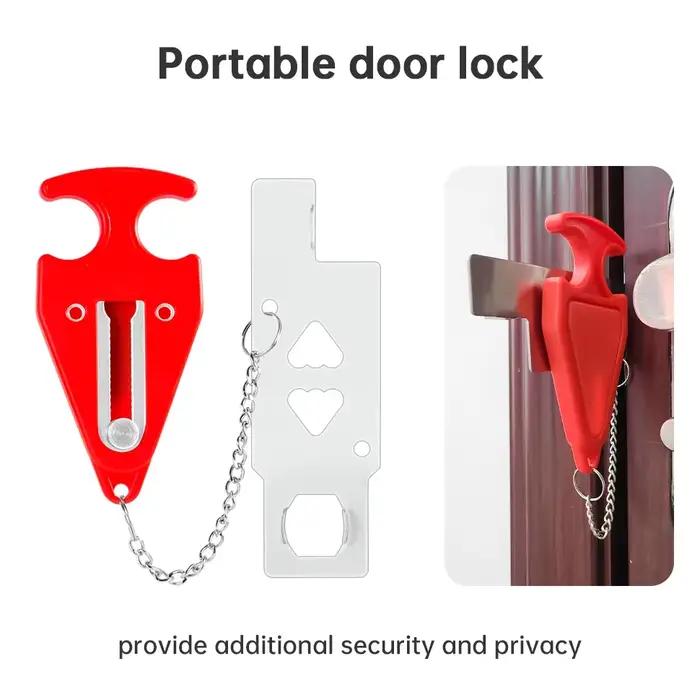 Système d'alarme d'arrêt de porte sans fil 120dB avec serrure