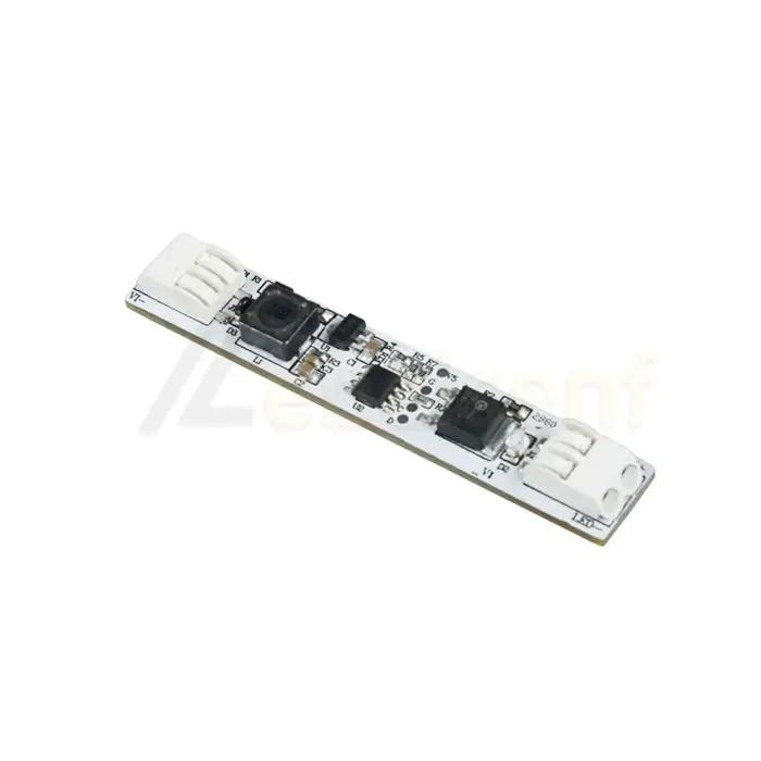 LED onde interrupteur à main variateur sans soudure DC 12V 24V 6A 1CH Module de contrôleur couleur unique pour 5050 band