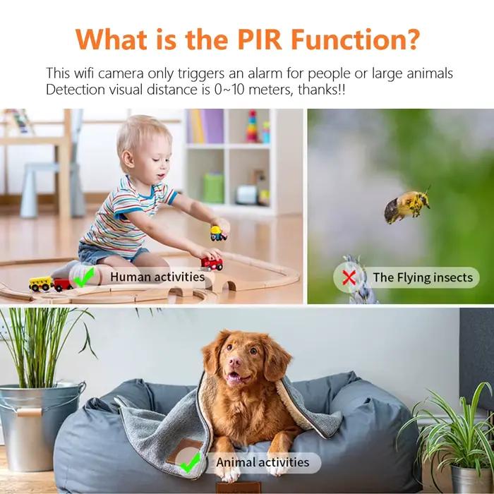 Caméra de sécurité solaire 4G 1080P avec détection de mouvement PIR pour surveillance extérieure autonome occasions spéciales