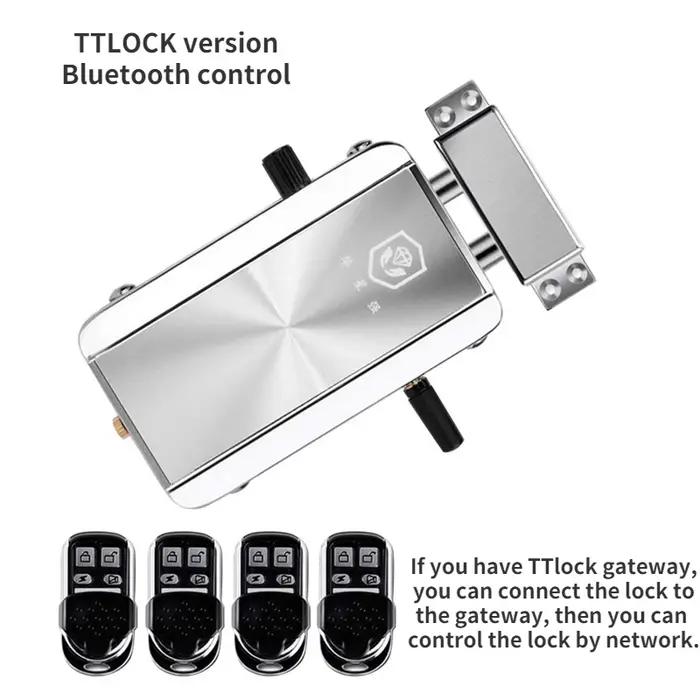 Serrure de porte intelligente sans fil Tuya TTLock avec Bluetooth et Wi-Fi pour maison ou bureau sécurité biométrique notifications intelligentes