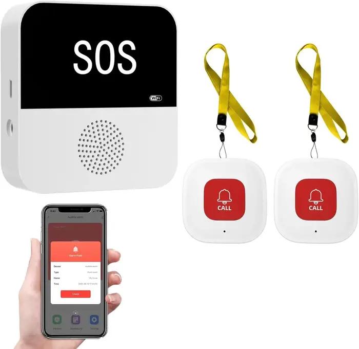 Bouton SOS Tuya WiFi système d'alerte d'urgence pour personnes âgées patients handicapés et familles en sécurité occasions spéciales à offrir