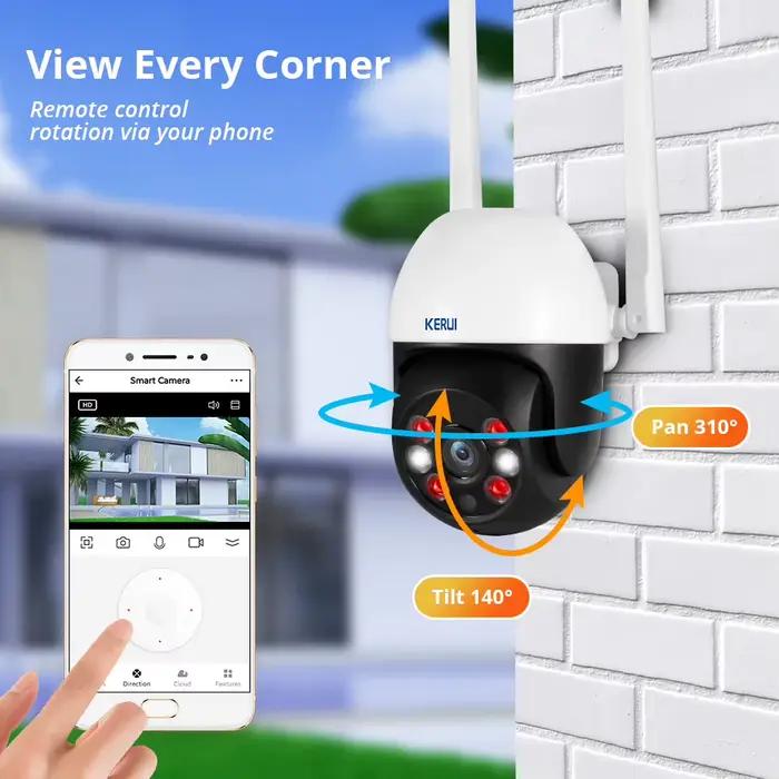 KERUI Tuya WIFI caméra IP HD 3MP 5MP sécurité à domicile sans fil