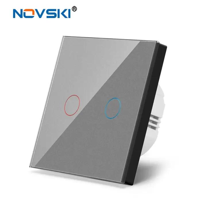 Capteur de lumière tactile mural Novski en verre trempé pour éclairage intelligent modernes et durables occasions spéciales