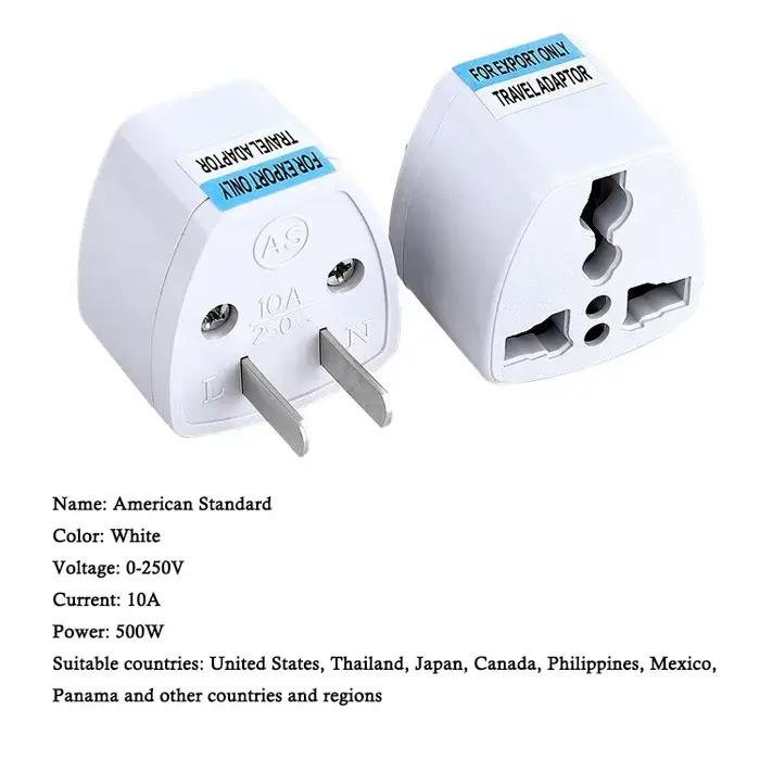 Adaptateur de prise US vers EU corée KR Euro Europea