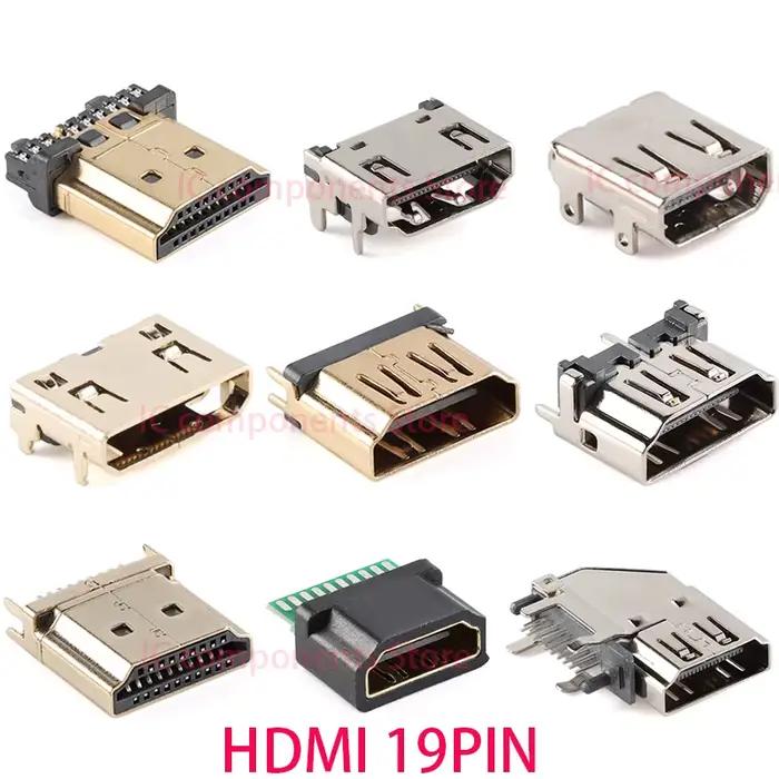 Connecteur d'interface HDMI HD SMD 19 broches 19P