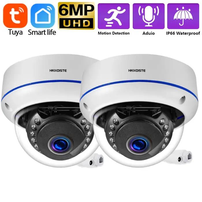 Tuya-Caméra de surveillance intérieure IP POE HD 6MP/5MP