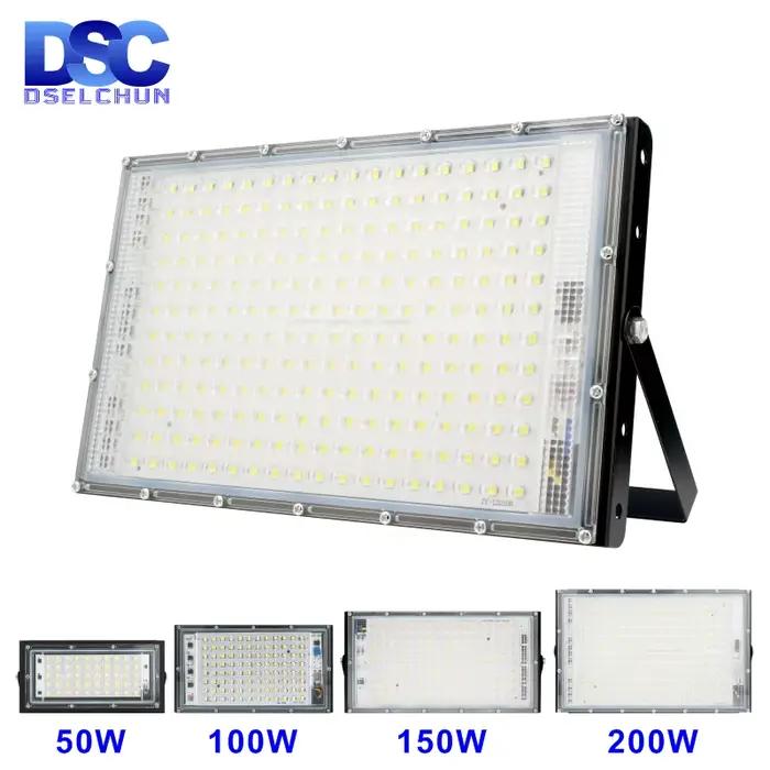 1/2/3 pièces 110V 220V Led projecteur 50W 100W 150W 200W projecteur extérieur IP65 étanche applique