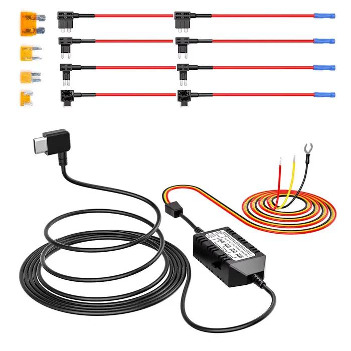 Kit de fil dur VIOFO TYPE-C HK4 avec 8 pièces, jeu complet de fusibles à Circuit pour A119MINI2/A229
