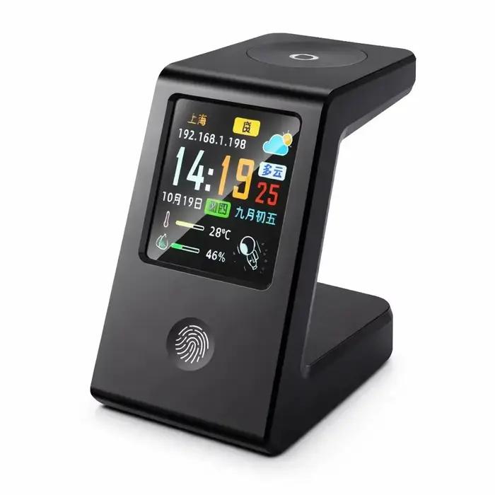 Horloge météo WiFi, charge sans fil pour montres