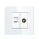 Bingoelec prise ue avec TV/CAT6 Double type-c USB prises murales électriques remplaçables TV Interne