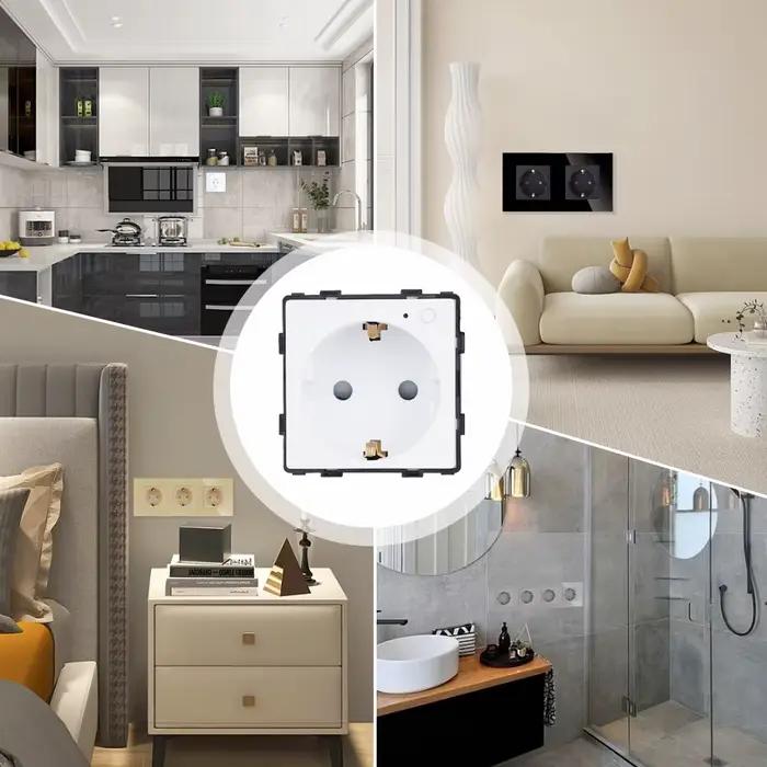 TAWOIA ZigBee prise murale fonction clé partie bricolage moniteur de puissance intelligent prises de compteur Google vie intelligente Tuya Alexa Yandex Alice