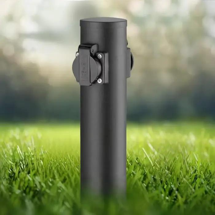 Prise de jardin étanche extérieure avec broche