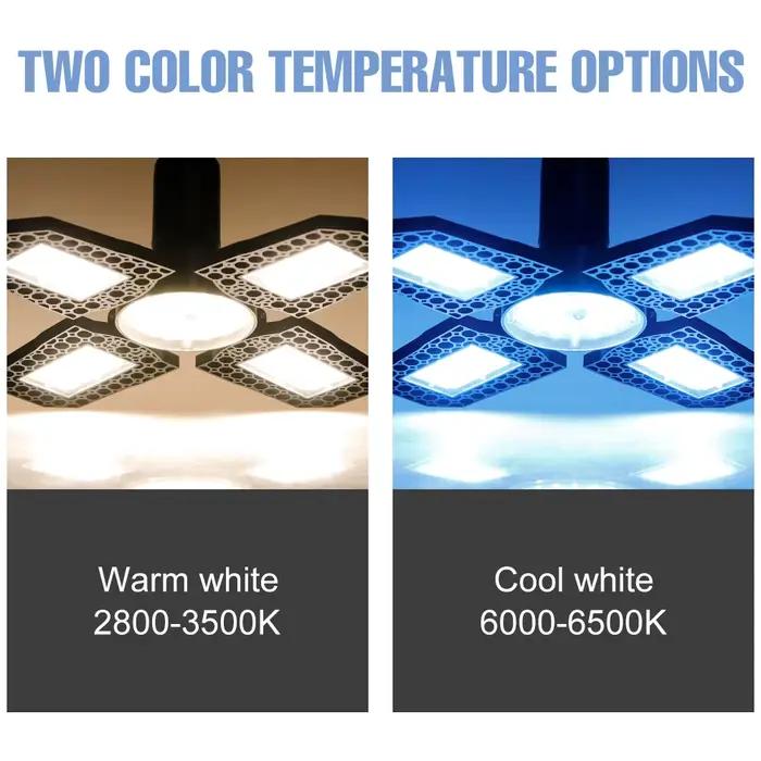 Lampe LED projecteur 220V E27 200W 300W 400W éclairage industriel pliant pour garage entrepôt salle de sport occaions spéciales