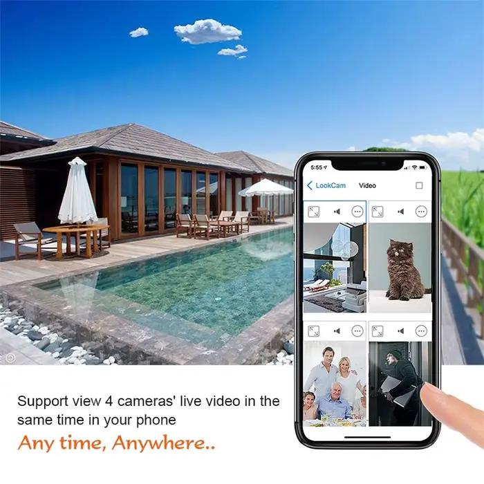 Caméra miniature HD 1080P avec détection de mouvement pour surveillance maison et enregistrement de moments familiaux occasions spéciales