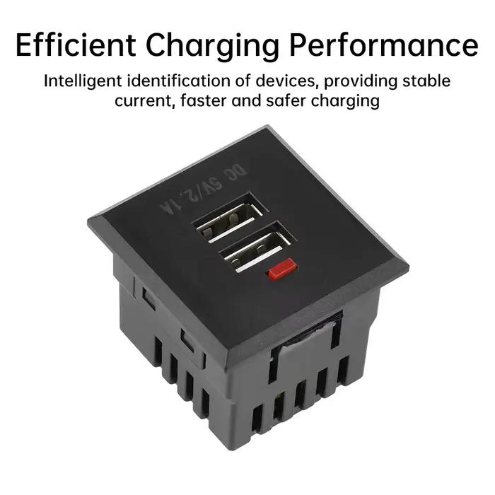 5V 2.1A double prise de courant USB intégré chargeur de téléphone portable