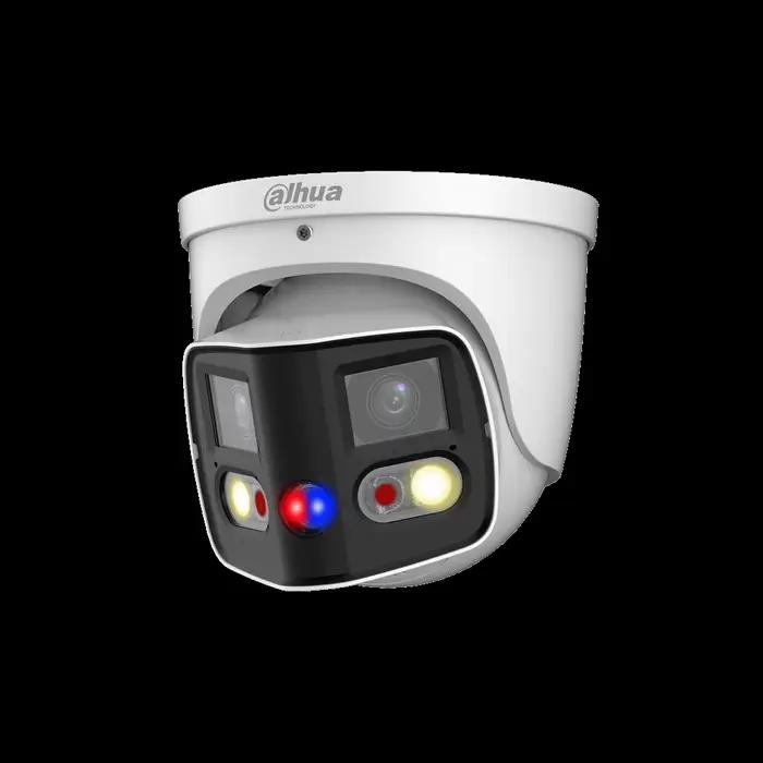Dahua IPC-PDW3849-A180-AS-PV 2x4MP objectif max 8MP POE EPTZ SMD micro intégré et SPK TiOC IR et caméra IP WizSense AI couleur IP67