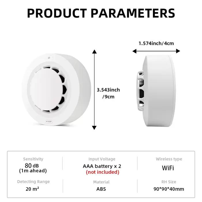 Tuya WiFi détecteur de fumée Protection incendie