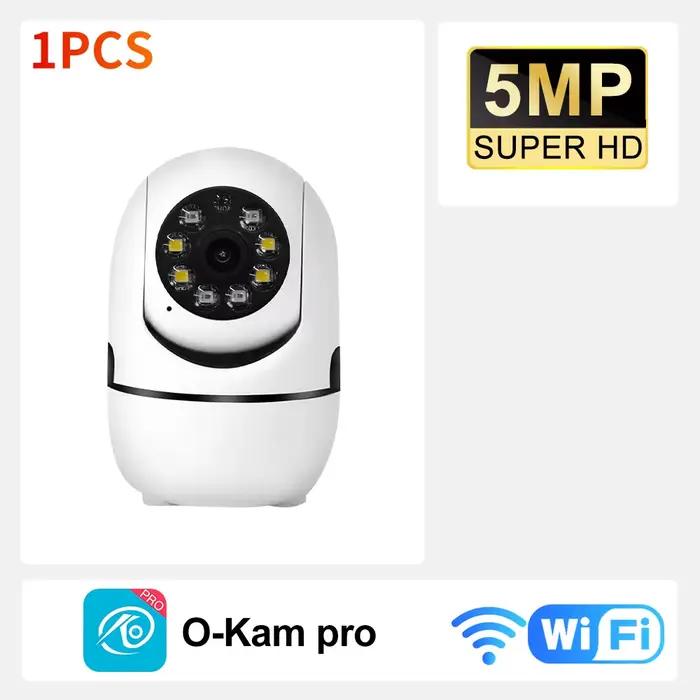 PEGATAH 2K 360 ° Caméra de sécurité domestique PTZ avec suivi automatique, détection humaine par I