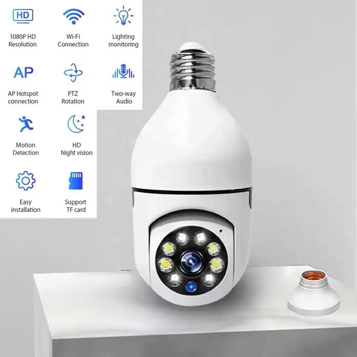 Caméra intelligente de Surveillance à ampoule HD