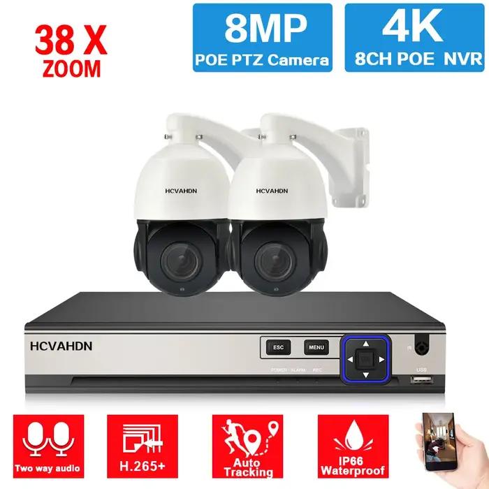 Kit de système de sécurité de caméra de vidéosurveillance POE