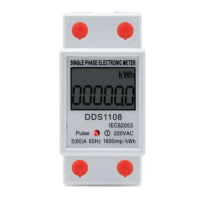 Compteur de consommation d'énergie à affichage numérique LCD