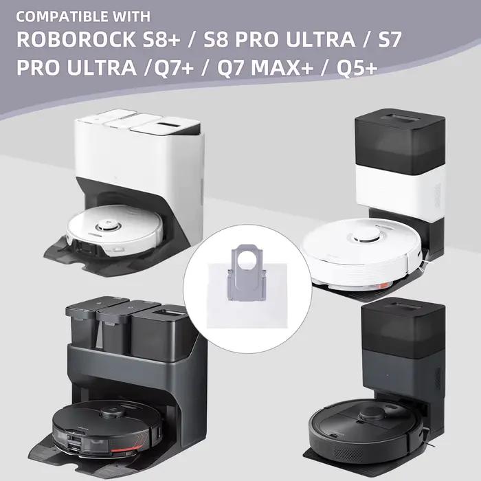 Sac à poussière de remplacement pour aspirateur Roborock S8 + / S8 Pro Ultra / S7 MaxV Ultra / S7 Pr
