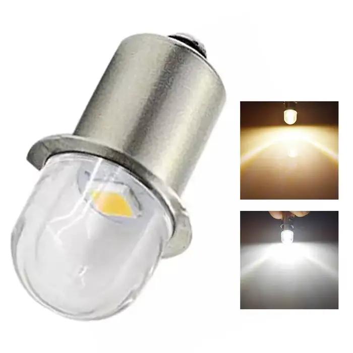 P13.5S Base LED ampoules de mise à niveau blanc Maglite lampe de poche blanc chaud 3000K blanc 6000K