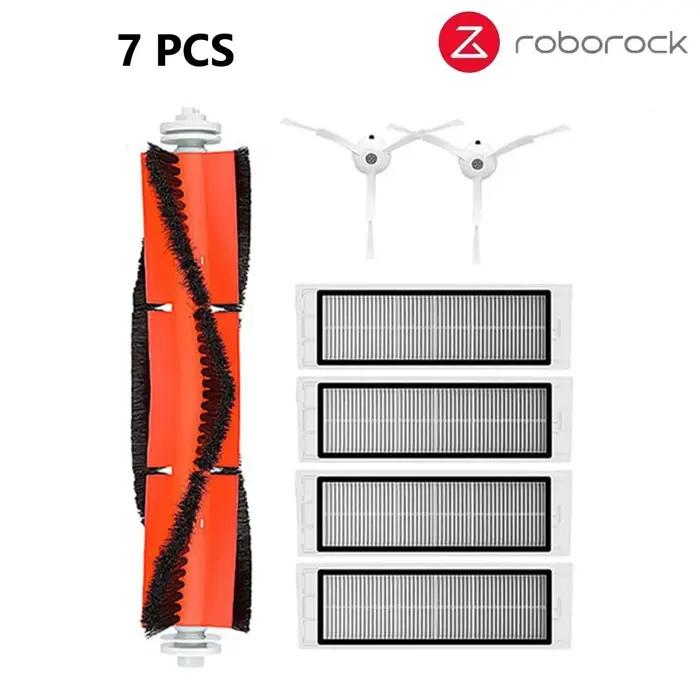 Filtres et brosses pour aspirateur robot Xiaomi Mijia 1s Roborock S50 S5 Max S6 MaxV S6 en caoutchouc pour une maison propre et saine occasions spéciales