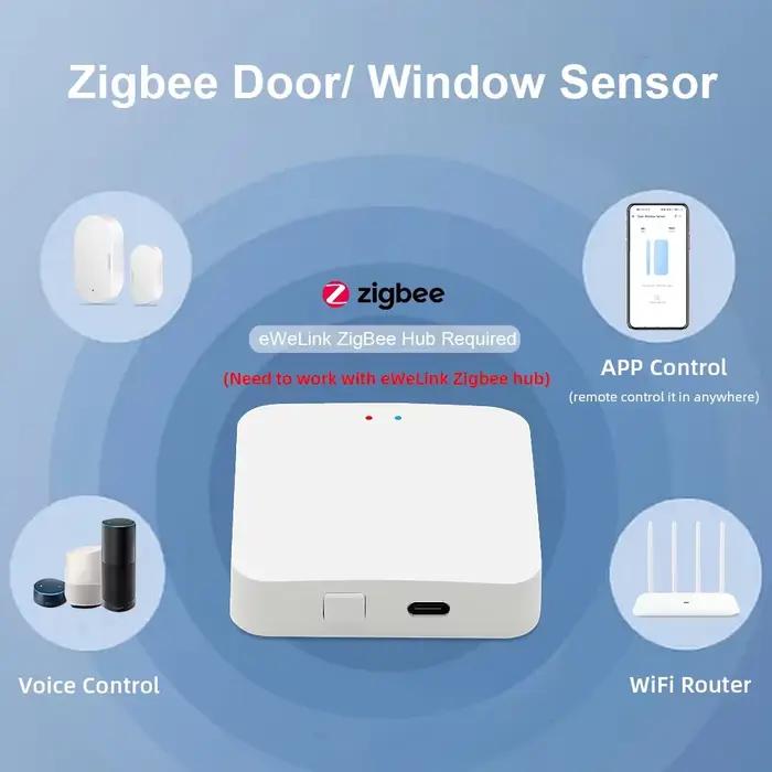 Capteur d'alarme d'ouverture/fermeture de porte Zigbee