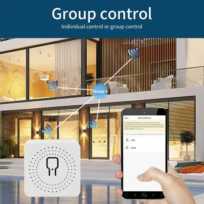 Mini Module de commutation intelligent WiFi 16A/20A