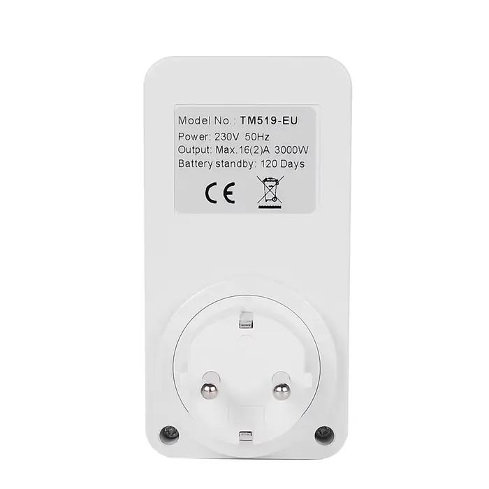 Minuteur programmable numérique LCD multifonctionnel avec écran LCD pour prise EU, UK, BR, US, IL, IT, 20 programmes on/off pour usage domestique et professionnel