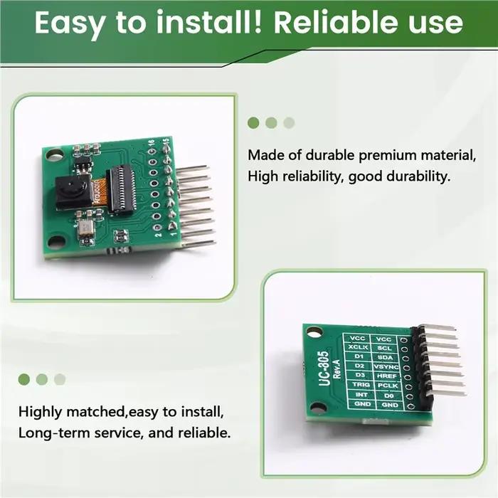 Module de caméra monochrome QVGA pour Raspberry Pi Pico pour projets DIY vision industrielle et surveillance toujours allumée