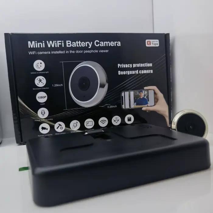 Caméra de sonnette vidéo numérique à vision nocturne avec œil de chat