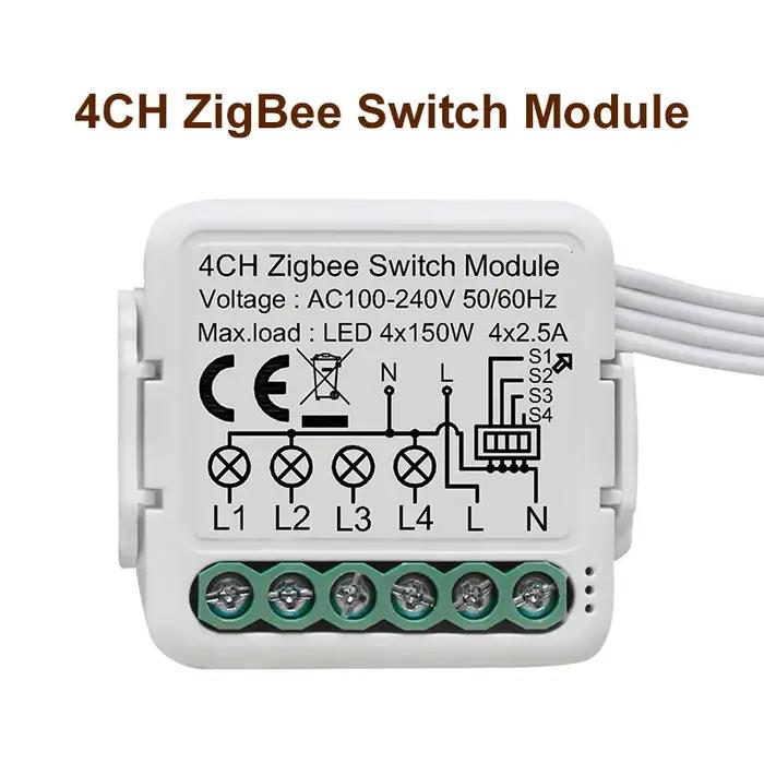 Module d'interrupteur intelligent GIRIER Tuya ZigBee 3.0 10A pour maison connectée