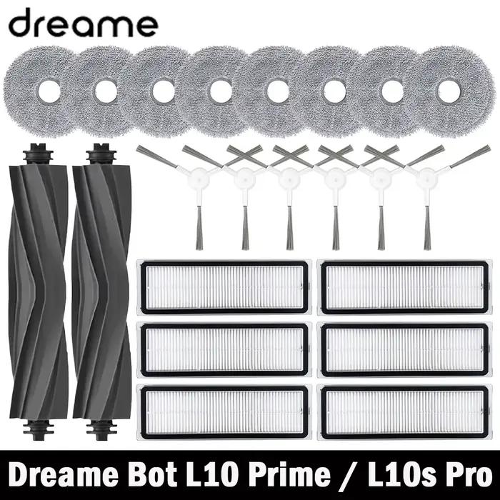 Accessoires pour Dreame Bot L10 Prime / L10s Pro / L10 Pro, brosse latérale principale, filtre Hepa,