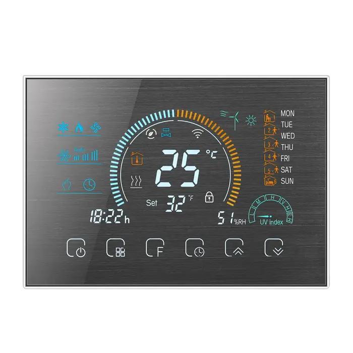 Thermostat Programmable 24V/220V WIFI RS485 Modbus RTU pour vanne 2/4 voies chaleur fraîche climatisation contrôle du système CVC