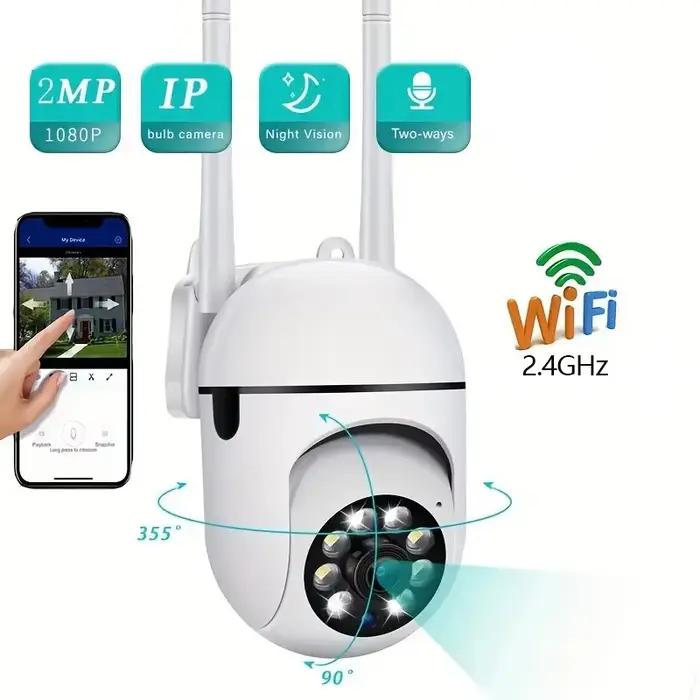 Caméras de Surveillance WiFi caméra IP HD 1080P IR couleur Vision nocturne Protection de sécurité mouvement Audio