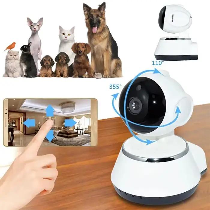 Caméra de surveillance intelligente sans fil pour animaux de compagnie