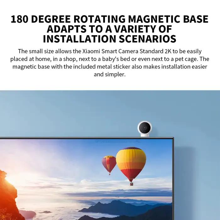 Nouvelle caméra Xiaomi Mi 2K à montage magnétique Ultra claire