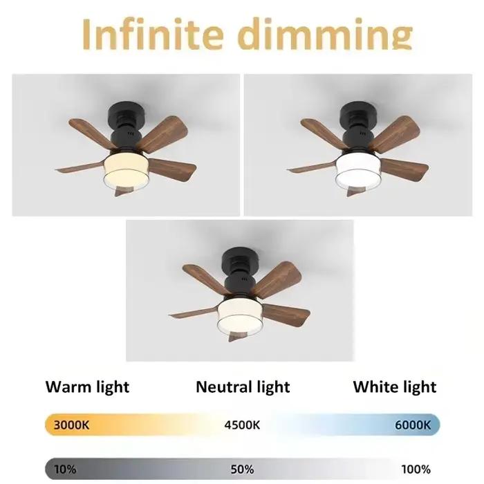 Ventilateur de plafond à prise avec lumière