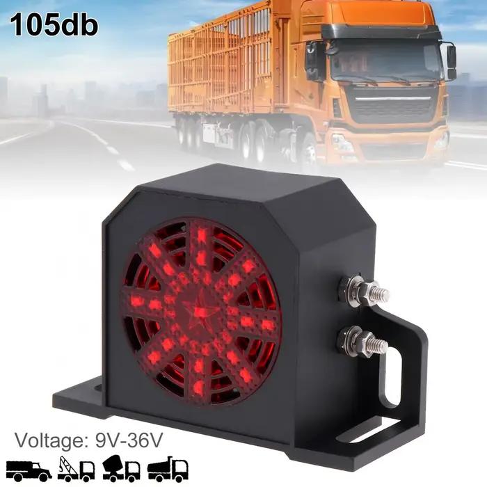 Alarme inversée très forte avec lumière Led clignotante, 8 sons, 9V-36V, 150db